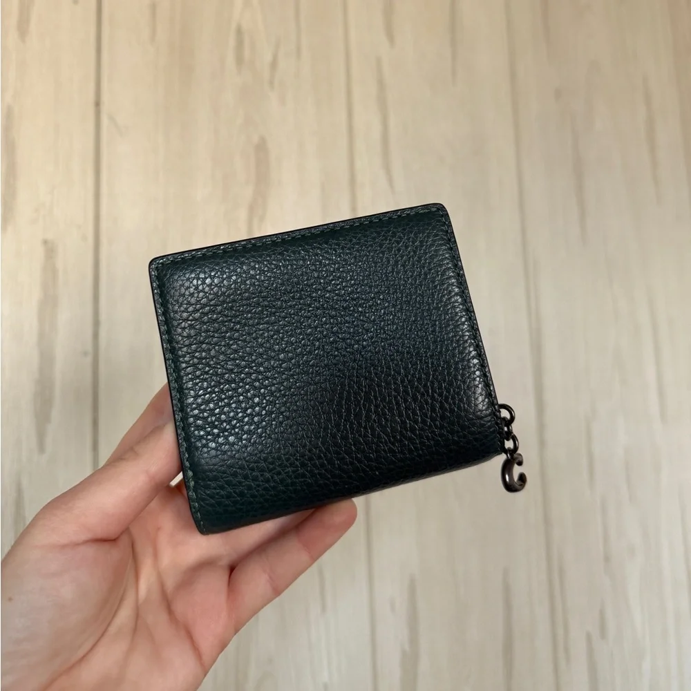Coach Outlet Dark Green Leather Wallet - Picture 3 of 9